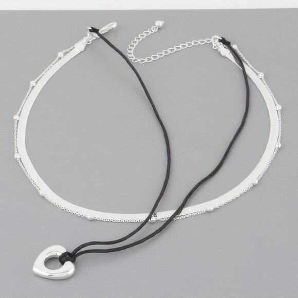 Multi Open Heart Necklace - Picture 3 of 3